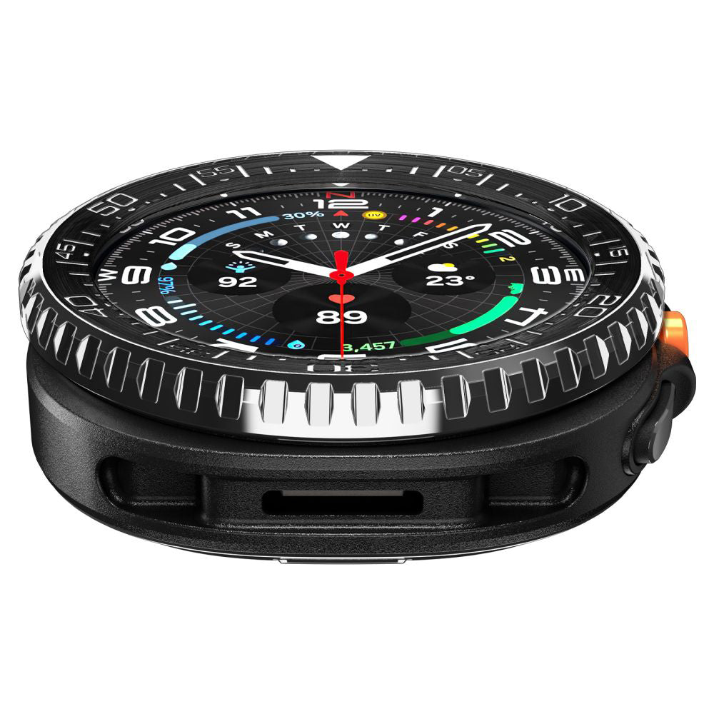 Spigen Tune Pro Diver Beschermingsframe voor Samsung Galaxy Watch8 Classic, Zwart ACS10016