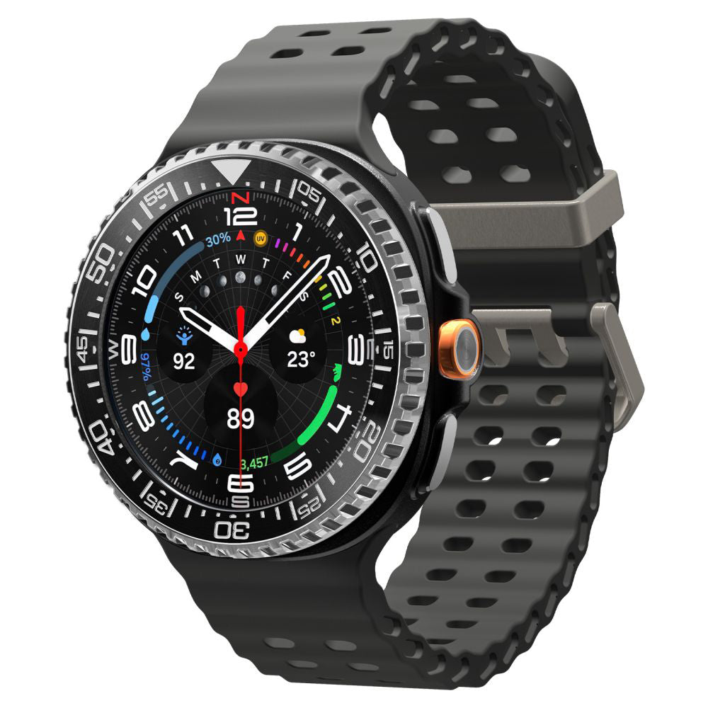 Spigen Tune Pro Diver Beschermingsframe voor Samsung Galaxy Watch8 Classic, Zwart ACS10016