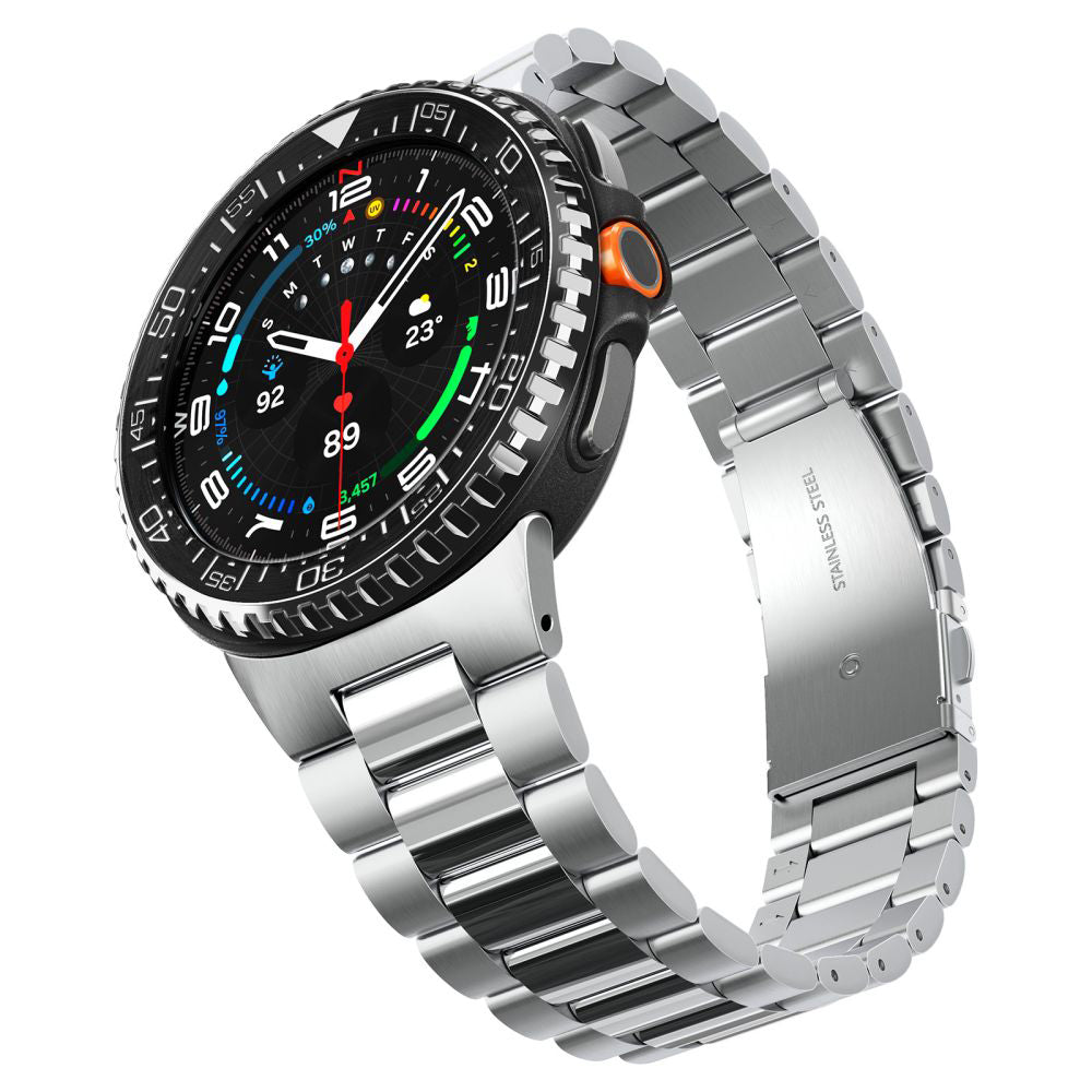 Spigen Tune Pro Diver Beschermingsframe voor Samsung Galaxy Watch8 Classic, Zwart ACS10016