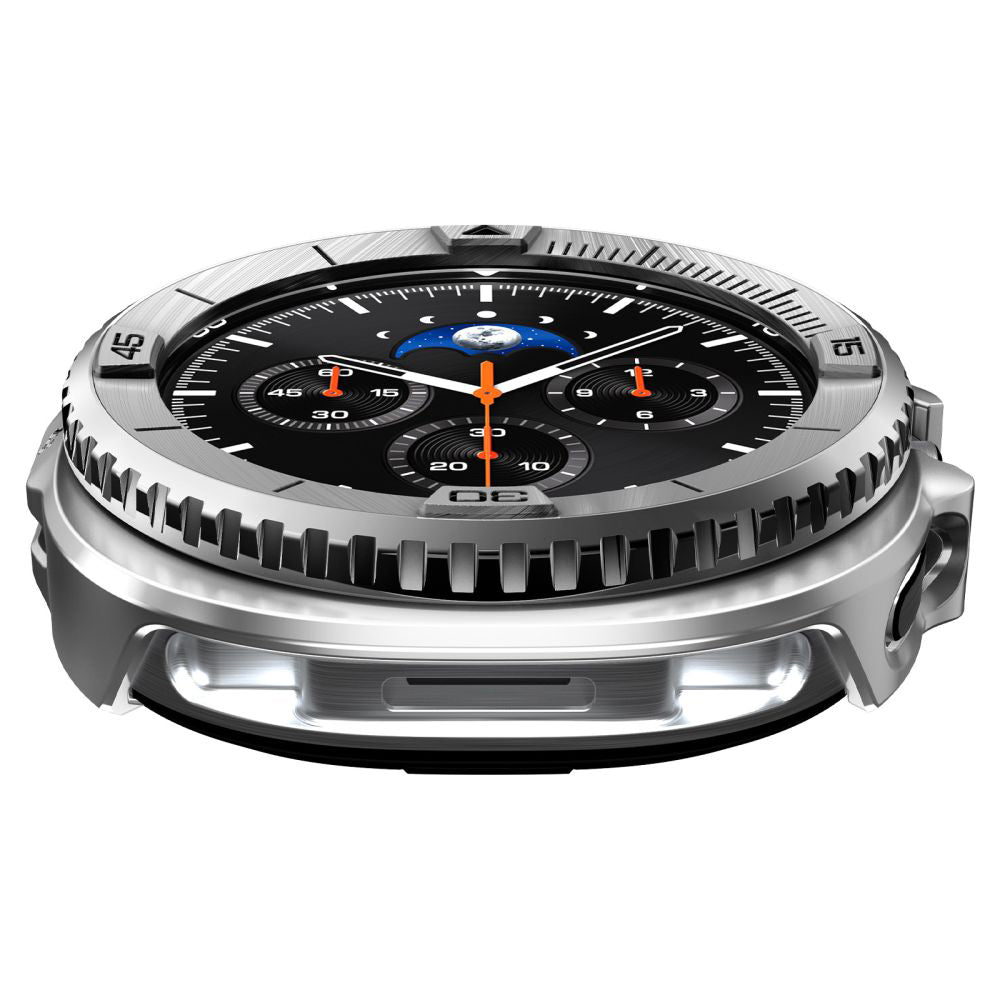 Spigen Tune Pro Pilot Protection Frame for Samsung Galaxy Watch8 Classic, Silver