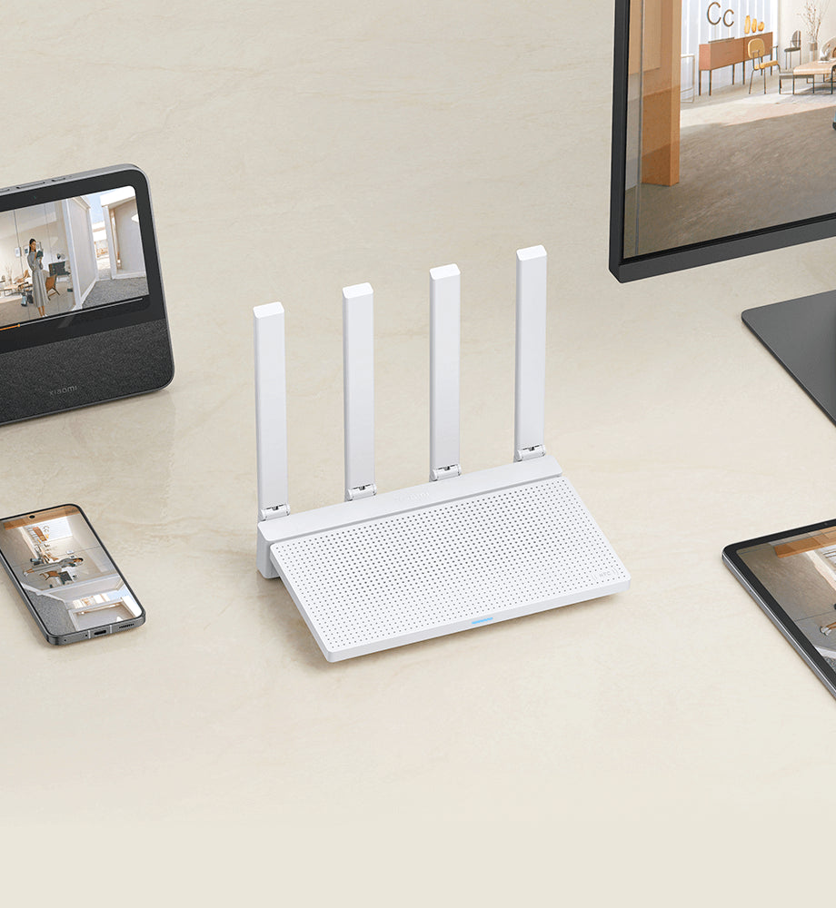 Draadloze router Xiaomi AX3000T, Dual Band, Wi-Fi 6, Wit DVB4423GL 