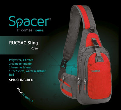 Spacer Sling Rugzak voor Tablet max. 8 inch, Rood