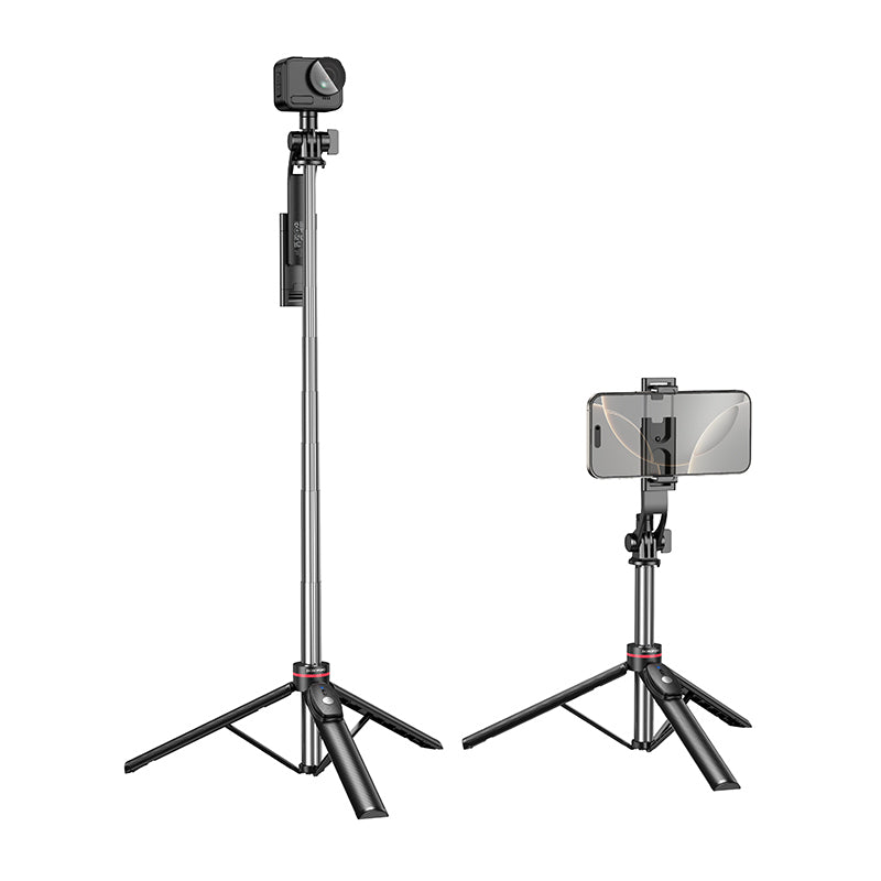 Selfie Stick Bluetooth Borofone BY15 Throne, 4,5 inch - 7 inch, Zwart