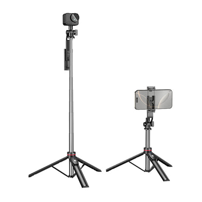 Selfie Stick Bluetooth Borofone BY15 Throne, 4,5 inch - 7 inch, Zwart