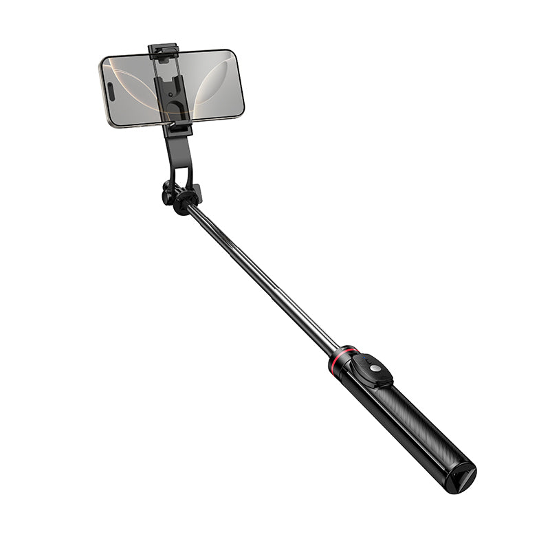 Selfie Stick Bluetooth Borofone BY15 Throne, 4,5 inch - 7 inch, Zwart