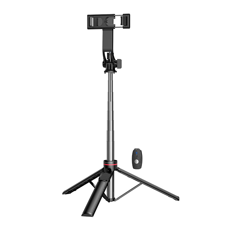Selfie Stick Bluetooth Borofone BY15 Throne, 4,5 inch - 7 inch, Zwart