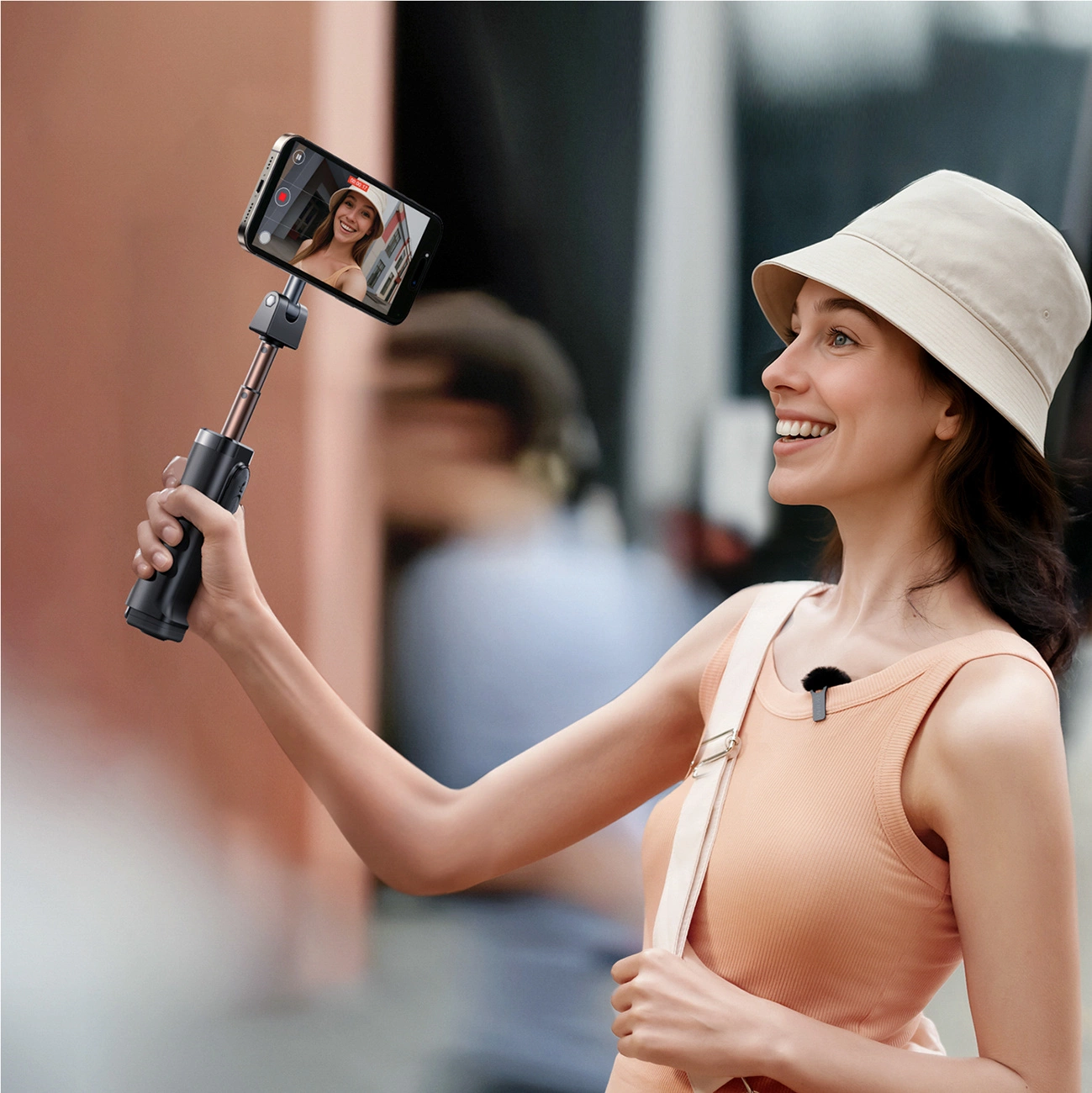 Bluetooth Selfie Stick Joyroom JR-ZS509, Universeel, Zwart