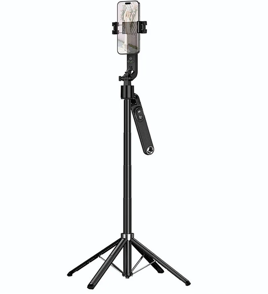 Selfie Stick Bluetooth HOCO K32 Gezichtsvolging, 4.5inch - 7inch, Zwart