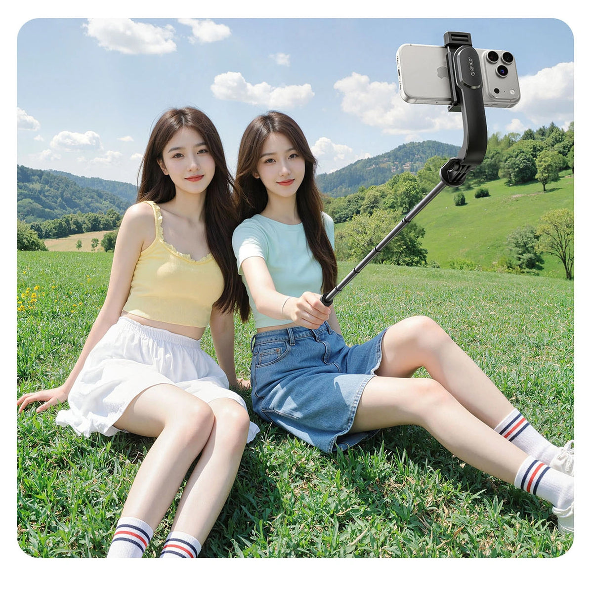 Selfie Stick Bluetooth Orico SPV90, Universeel, Zwart