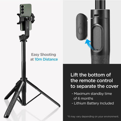 Selfie Stick Bluetooth Spigen S560W, Universeel, Zwart