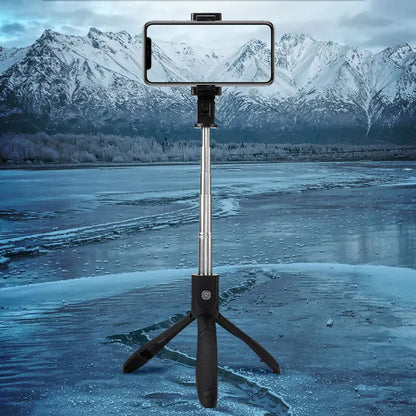 Selfie Stick Bluetooth Techsuit K06, Universeel, Zwart