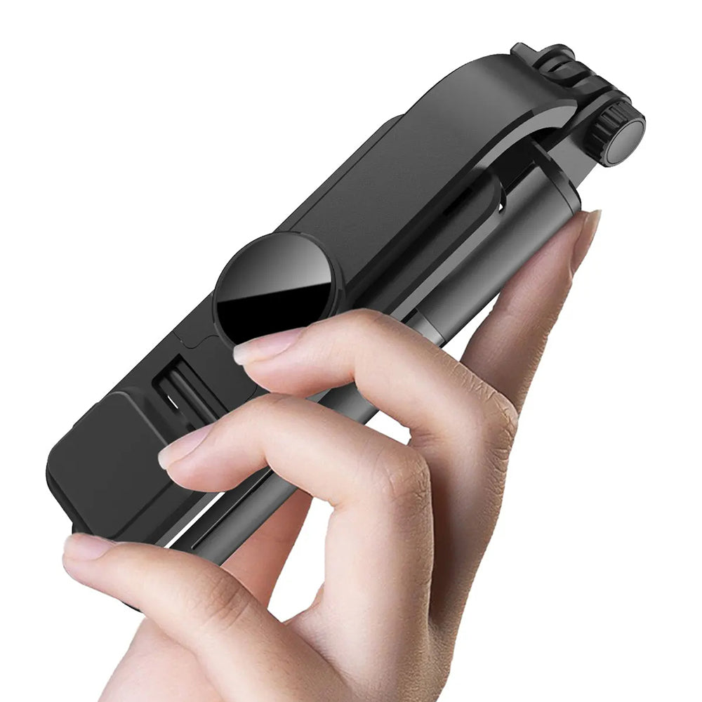 Selfie Stick Bluetooth Techsuit L10s, Universeel, Zwart