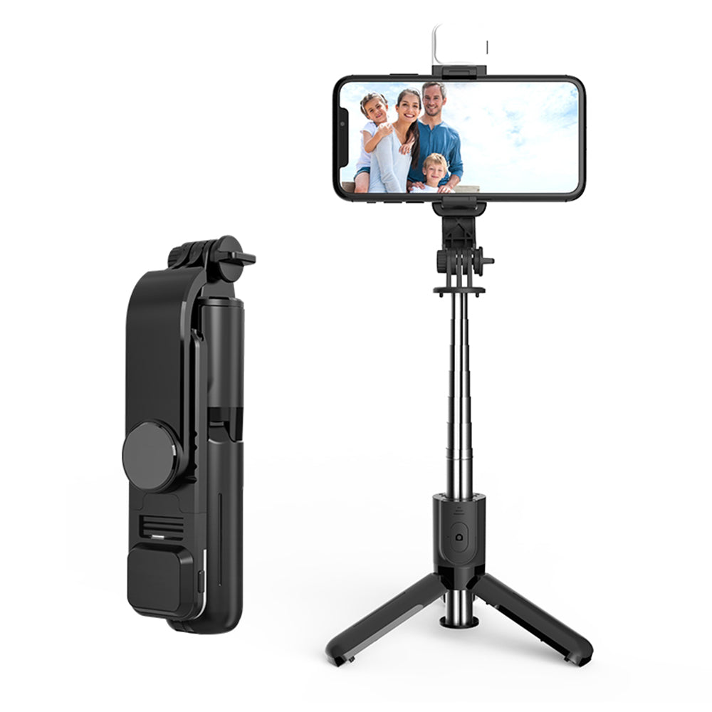 Selfie Stick Bluetooth Techsuit L11s, Universeel, Zwart