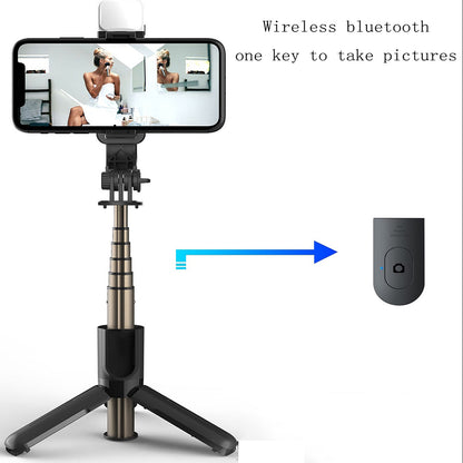 Selfie Stick Bluetooth Techsuit L11s, Universeel, Zwart