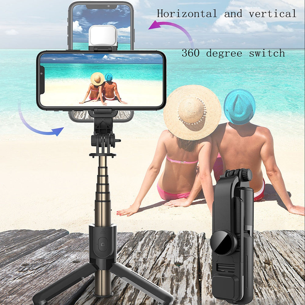 Selfie Stick Bluetooth Techsuit L11s, Universeel, Zwart