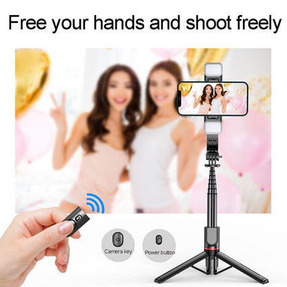 Selfie Stick Bluetooth Techsuit L12D, Universeel, Zwart
