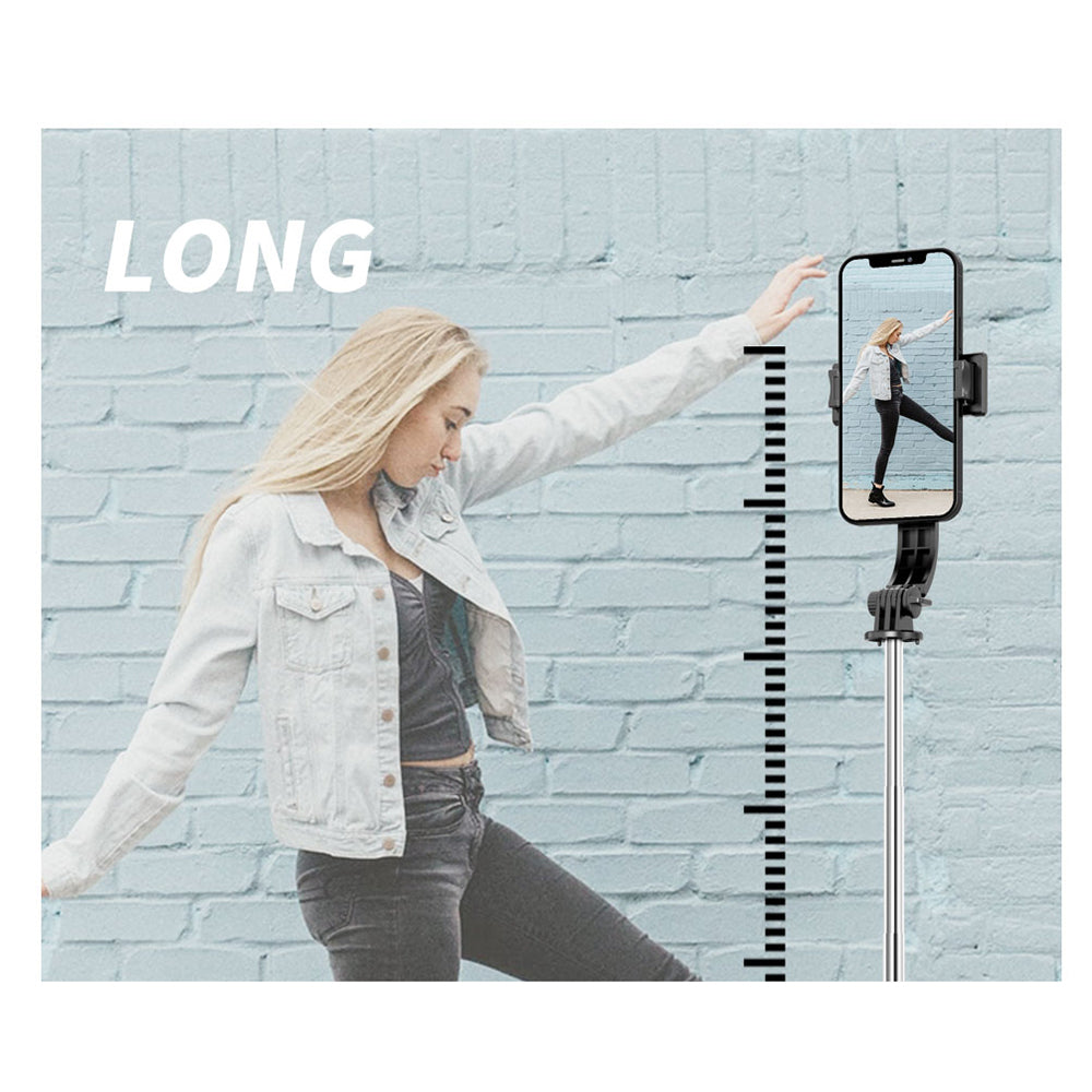 Selfie Stick Bluetooth Techsuit L13, Universeel, Zwart