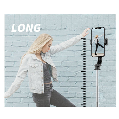 Selfie Stick Bluetooth Techsuit L13, Universeel, Zwart