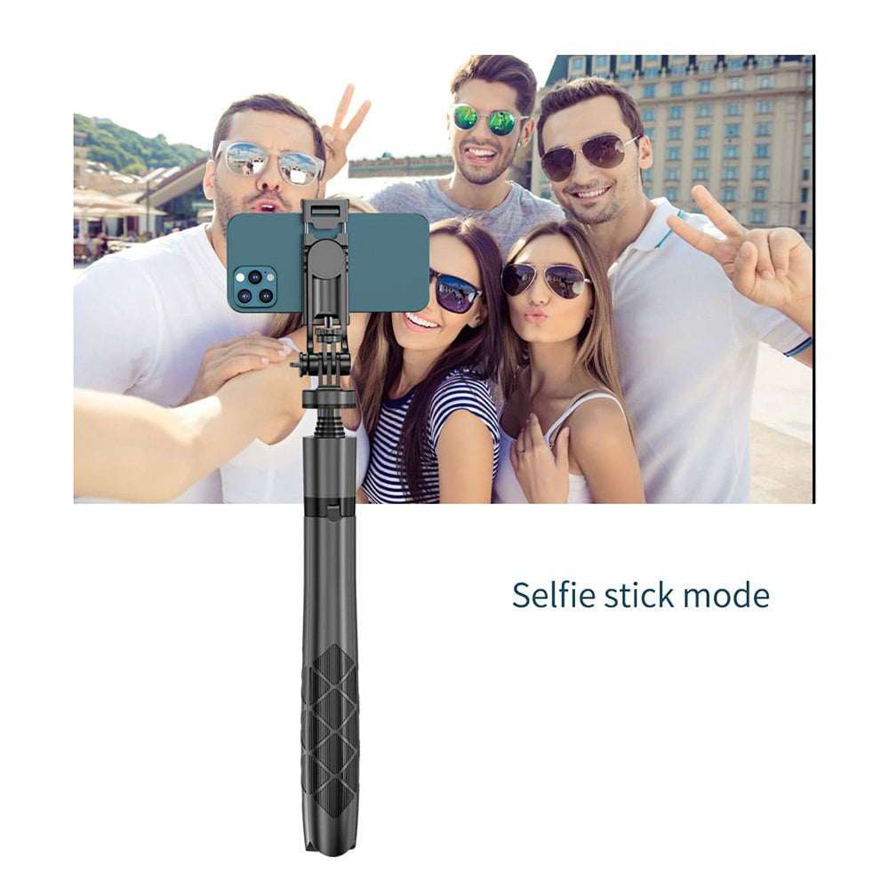 Selfie Stick Bluetooth Techsuit L16, Universeel, Zwart