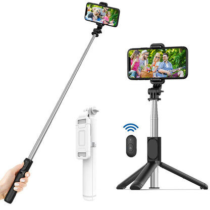 Selfie Stick Bluetooth Techsuit Q01, Universeel, Wit