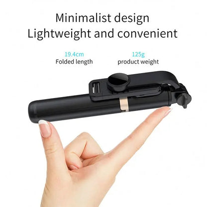 Selfie Stick Bluetooth Techsuit Q03, Universeel, Zwart