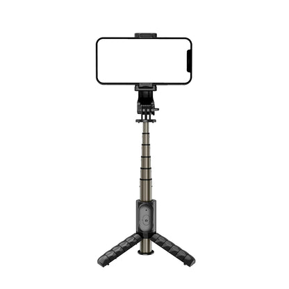 Selfie Stick Bluetooth Techsuit Q10, Universeel, Zwart