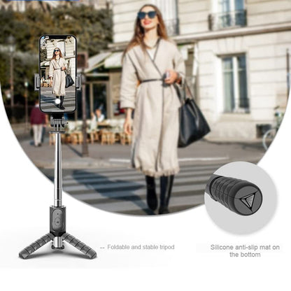 Selfie Stick Bluetooth Techsuit Q10, Universeel, Zwart