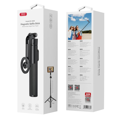 Selfie Stick Bluetooth XO Design SS30, Universeel, Zwart
