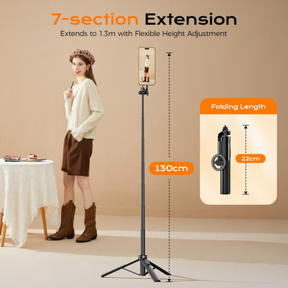 Selfie Stick Bluetooth XO Design SS30, Universeel, Zwart