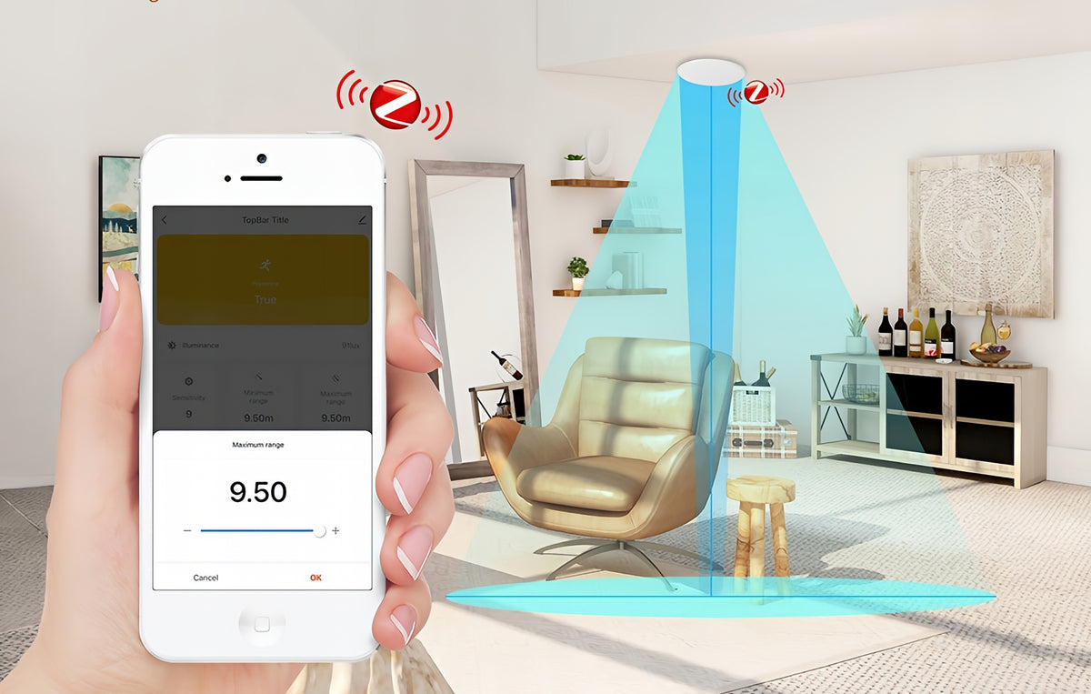 Bewegingssensor Moes ZSS-QY-HP, ZigBee