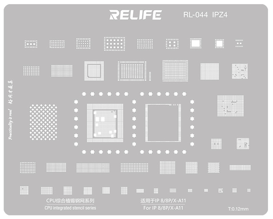 BGA Mesh Relife RL-044 IPZ4 voor Apple iPhone 8 / 8 Plus / X, CPU