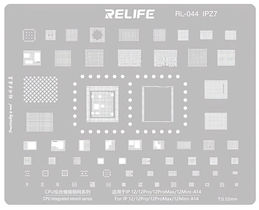 BGA Mesh Relife RL-044 IPZ7 voor Apple iPhone 12 / 12 Pro / 12 Pro Max / 12 mini, CPU