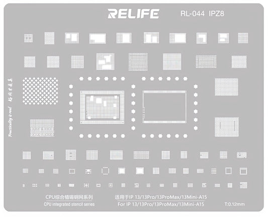 BGA Mesh Relife RL-044 IPZ8 voor Apple iPhone 13 / 13 Pro / 13 Pro Max / 13 mini, CPU