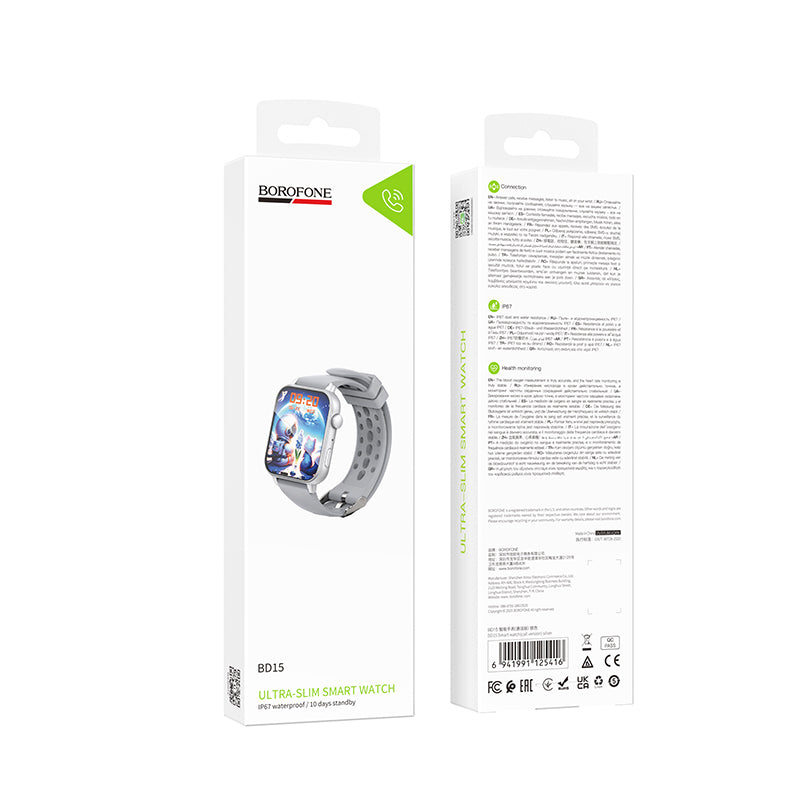 Smartwatch Borofone BD15 Call, Zilver