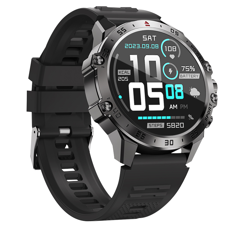 Smartwatch BWOO WA-08, Zwart