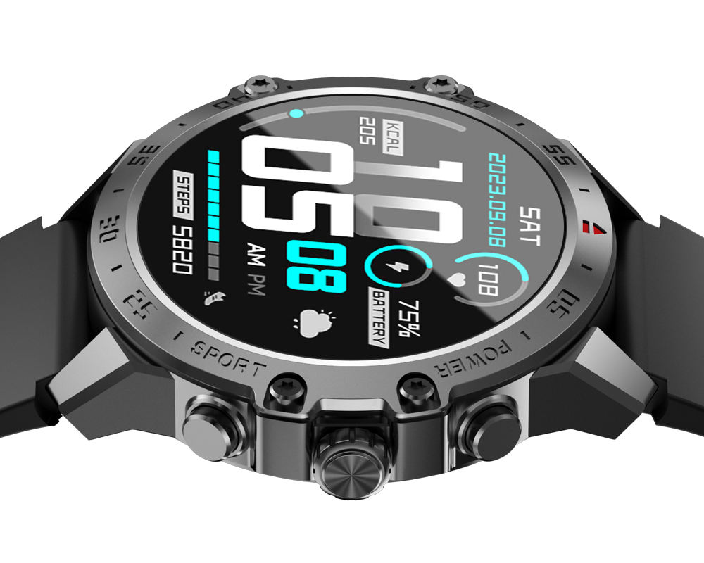 Smartwatch BWOO WA-08, Zwart