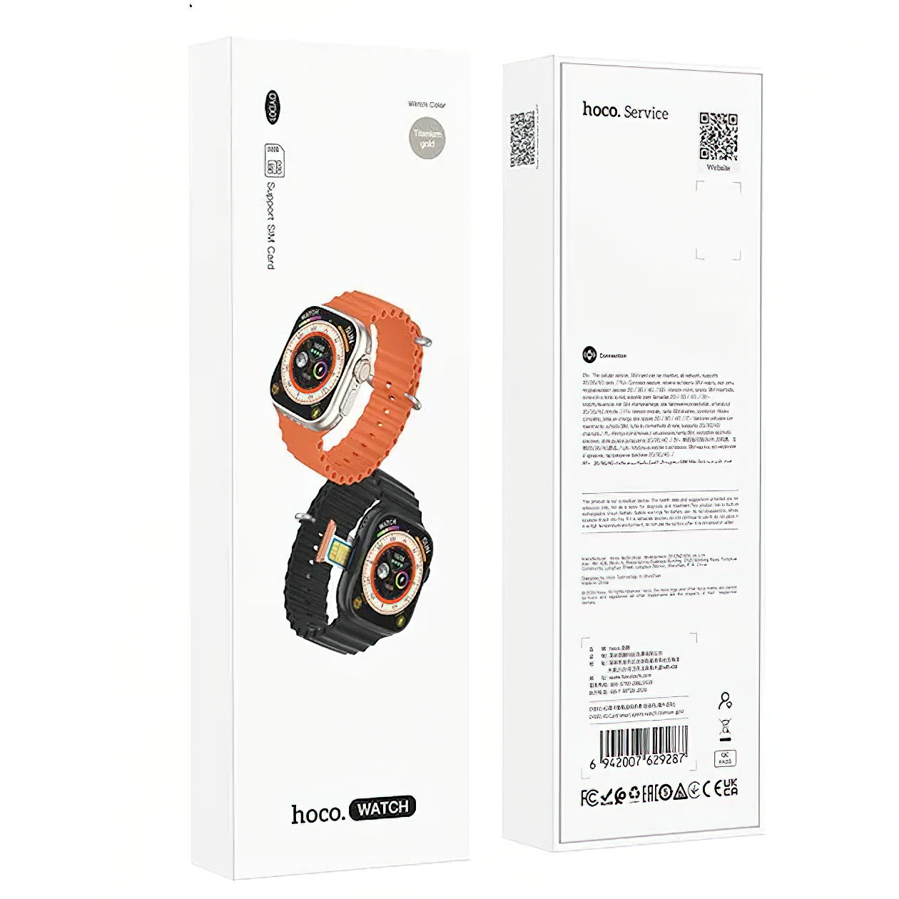 Smartwatch HOCO DYD01 Call, Zwart