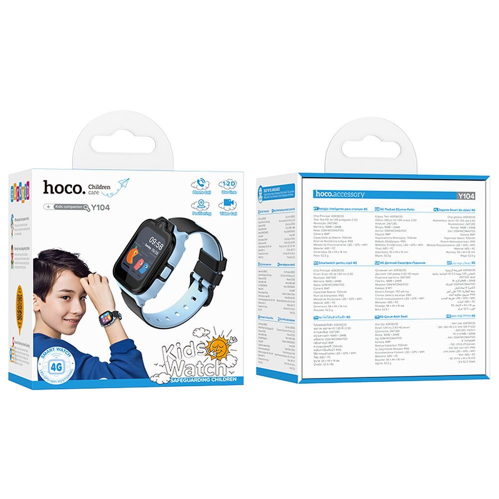 Smartwatch HOCO Y104 Kids Call, Blauw