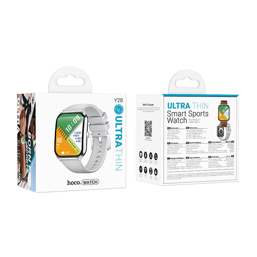 Smartwatch HOCO Y28 Call, Zilver