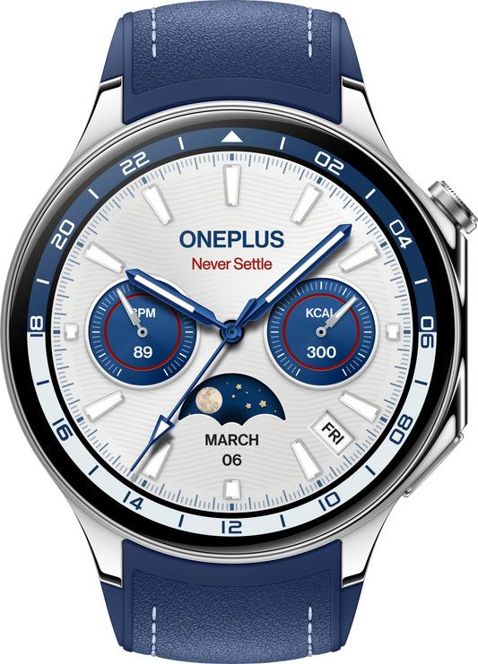OnePlus Watch 2 smartwatch, Blauw