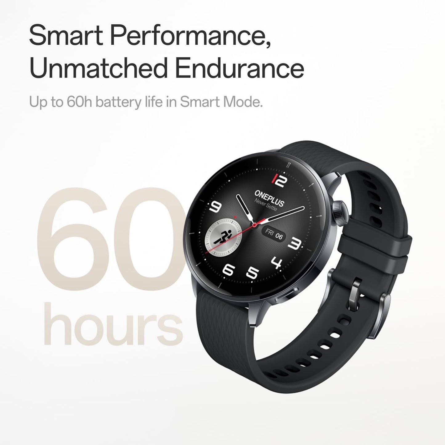 Smartwatch OnePlus Watch 3, 43mm, Zilver 5491100422