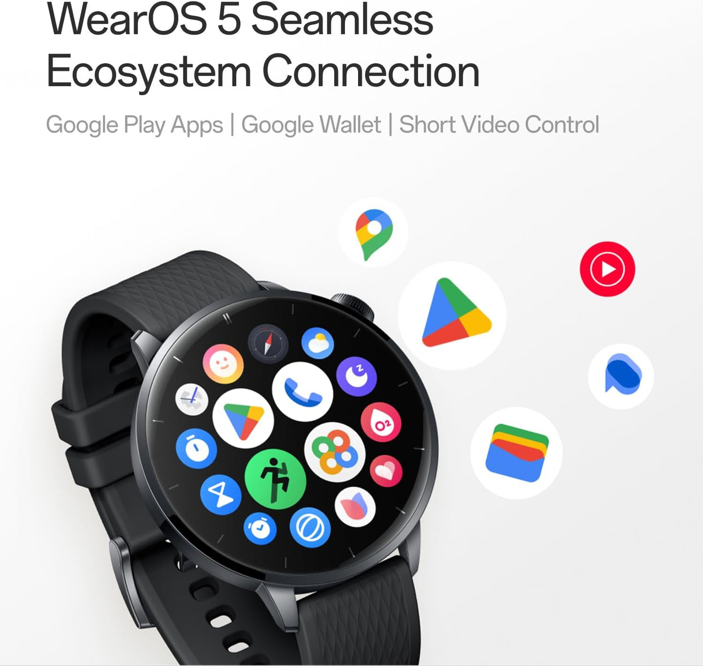 Smartwatch OnePlus Watch 3, 43mm, Zwart 5491100421
