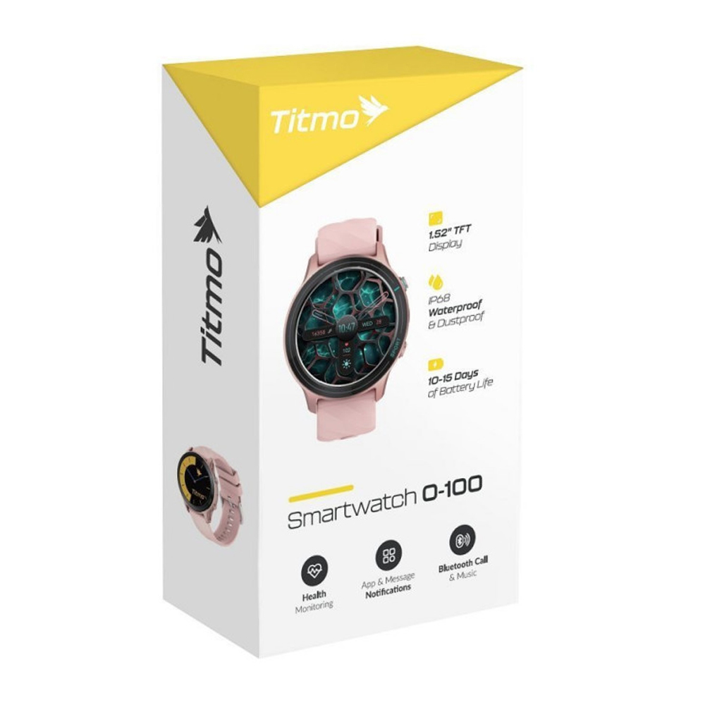 Smartwatch Titmo O-100 Call, Roze