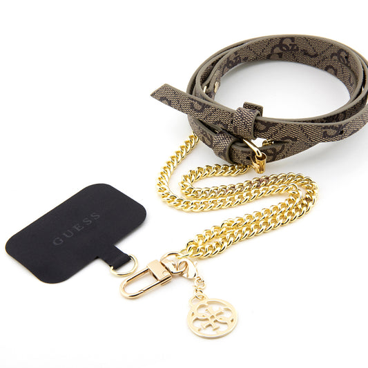 Telefoonkoord Guess 4G Chain CBDY, Bruin