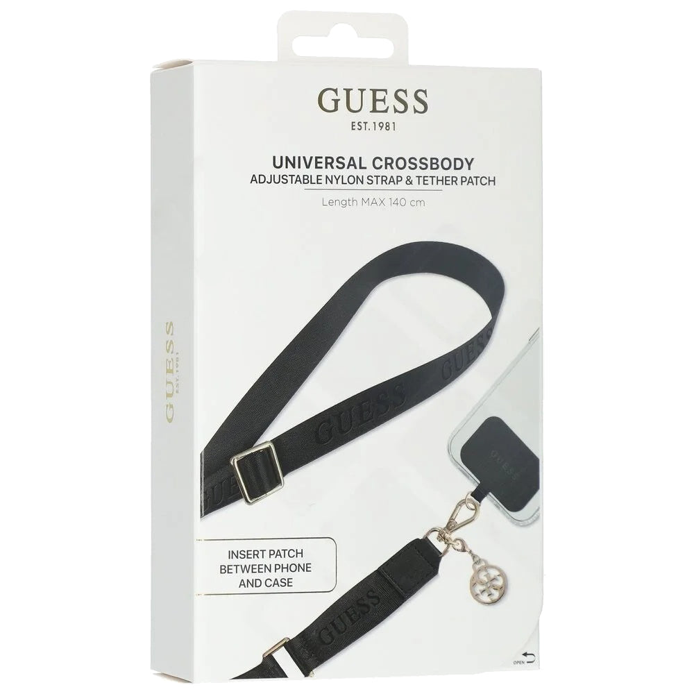 Guess Link Snap Telefoonkoord, Zwart