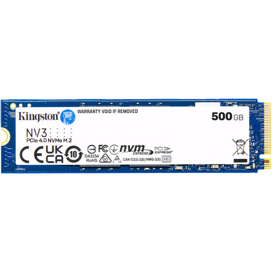 Solid State Drive (SSD) Kingston NV3, 500GB, NVMe M.2 2280, PCI SNV3S/500G-SSD