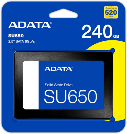 Solid State Drive (SSD) Adata SU650, 2,5-inch, 240 GB, SATA III ASU650SS-240GT-R 