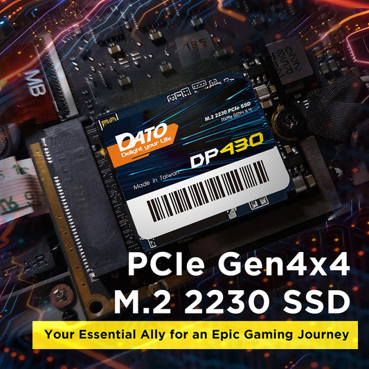 Solid State Drive (SSD) Dato DP430, NVME M.2 2230, PCIE Gen4x4, 1TB, Zwart DP430SSD-1TB