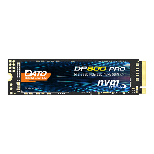 Solid State Drive (SSD) Dato DP800 Pro, NVME M.2 2280, PCIe, 4TB, Zwart DP800PSSD-4TB