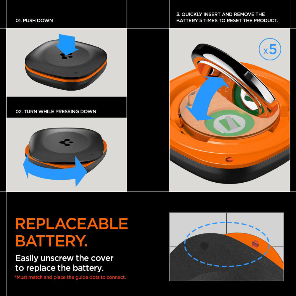 Spigen SmartTag TagMe voor iOS Series, Zwart